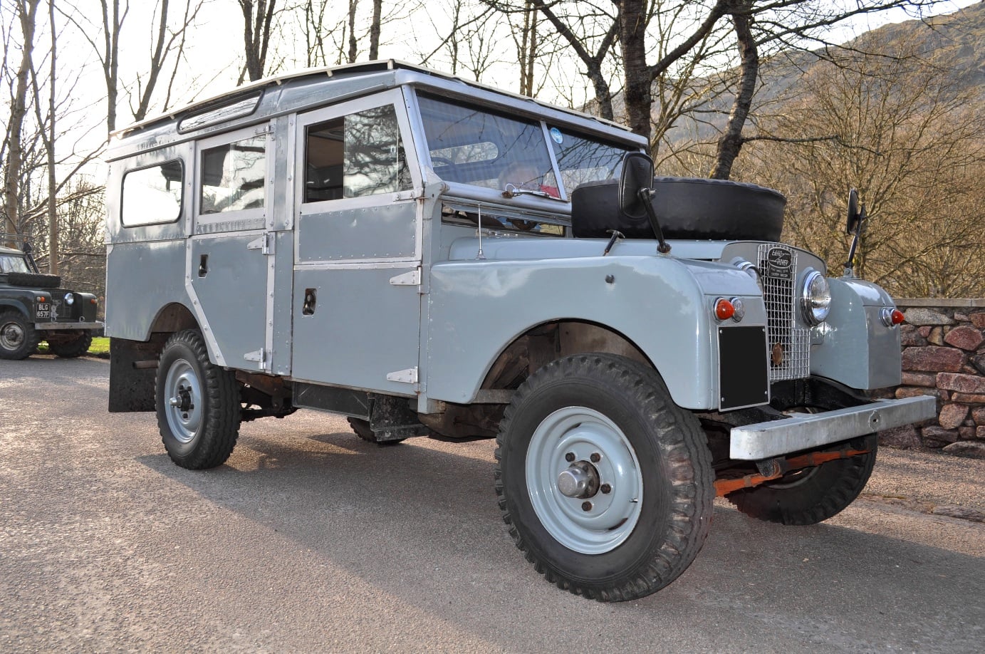 A 1957 Land Rover Series I, known affectionately as a Landie